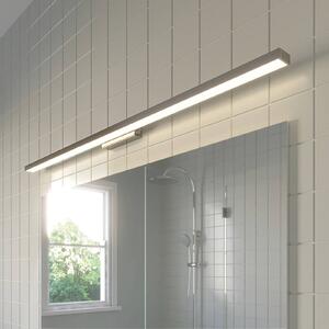 Lindby LED-es fürdőszobai és tükörvilágítás Alenia, 120 cm, króm, króm, Króm / ezüst, Fürdőszoba, Alumínium, Modern