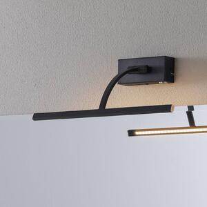 Freelight LED fali lámpa Matisse, szélesség 34 cm, fekete, dimmelhető, Fekete, Nappali / Étkező, fém, Modern
