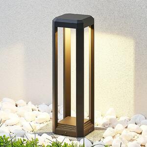 Lucande LED állólámpa Fery, antracit, fém, 50cm, IP65