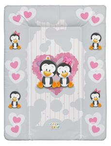 Babastar puha pelenkázó lap 50*70 cm - Pingvinek szürke