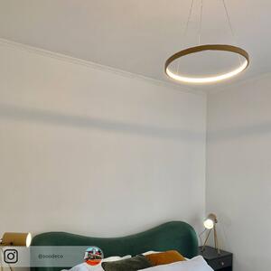LED függő lámpa Circle, arany, Ø 39 cm