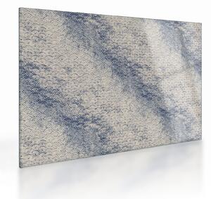 Üveg kép - Hullámminta (70x50 cm)