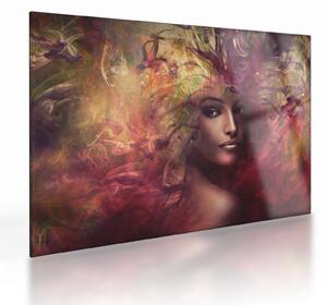 Üveg kép - Fantasy nő (70x50 cm)