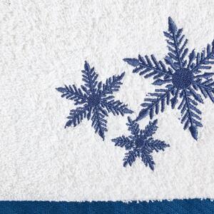 Pamut törölköző karácsonyi hímzéssel kék Šírka: 50 cm | Dĺžka: 90 cm