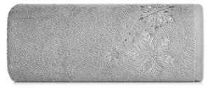 Pamut karácsonyi törölköző finom ezüst hímzéssel szürke Szélesség: 70 cm | Hossz: 140 cm