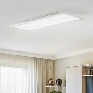 Lindby LED panel Livel, CCT, 80 cm x 30 cm, távvezérléssel, dimmelhető, Alu / szürke / cink, Konyha, Alumínium, Modern