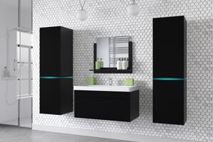 Venezia Alius A31 fürdőszobabútor szett + mosdókagyló + szifon (matt fekete)