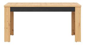 Asztal Boston CC112 Artisan tölgy, Fekete tölgy, 77x90x160cm, Hosszabbíthatóság, Laminált forgácslap, Laminált forgácslap