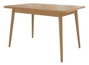 Asztal Racine 131Barna, 76x80x140cm, Hosszabbíthatóság, Közepes sűrűségű farostlemez, Fa