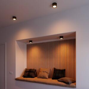 Nordlux LED mennyezeti spot Landon Smart, fekete, magasság 8,2 cm, dimmelhető, Fekete, Nappali / Étkező, fém
