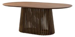 Asztal Springfield 234, Dió, 76x110x200cm, Természetes fa furnér, Közepes sűrűségű farostlemez, Váz anyaga, Tölgy, Dió