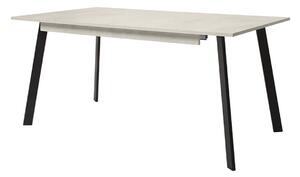 Asztal Boston 424, Fekete, Beige, 76x90x140cm, Hosszabbíthatóság, Laminált forgácslap, Fém