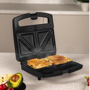 BerlingerHaus 3 az 1-ben cserélhető betétes szendvics- grill- és gofrisütő (800 W) Black Rose Collection (BH/9974)
