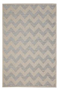 Modern Chevron szőnyeg bézs/jégkék 160x230 cm