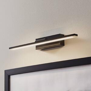 MCJ LED fali lámpa Miroir 40 cm fekete 4000K, Fekete, Fürdőszoba, Alumínium, Modern