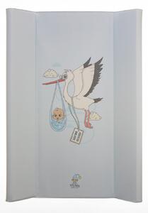 Merev pelenkázó lap 50*70 cm - Gólya kék