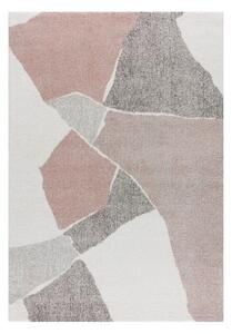 Softness krémszínű/mező rózsaszín szőnyeg 160x230cm