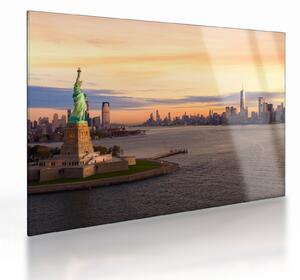 Üveg kép - New York város (70x50 cm)