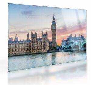 Üveg kép - London pasztell színekben (70x50 cm)
