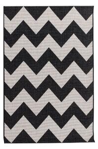 Modern Chevron szőnyeg fekete/beige 160x230cm