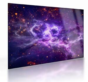 Üveg kép - Lila Univerzum (70x50 cm)