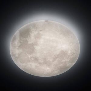 Trio Lighting LED mennyezeti lámpa Lunar távirányítóval 60cm, dimmelhető, Fehér / opál, Nappali / Étkező, Műanyag, Modern