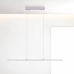 PURE LED függőlámpa Lite, ezüst, 100 cm, CCT, dimmelhető, dimmelhető, Alu / szürke / cink, Nappali / Étkező, Alumínium, Modern