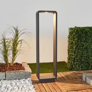 Lucande LED-es útvilágítás Ninon, 80 cm, antracit, fém, Fekete, Alumínium, Modern