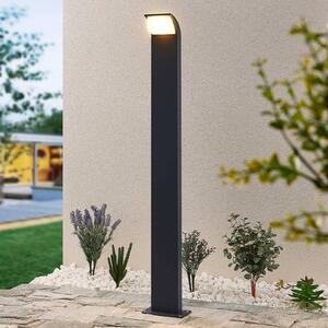 Lucande LED-es útvilágítás Tinna, 100 cm, antracit, IP65, Fekete, Alumínium, Modern