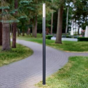 Lucande LED kültéri világítás Sidny, 220 cm, antracit, IP54, Fekete, Alumínium, Modern