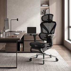 Scaun birou cu spatar dublu, B2B, Negru, 73x71.5x128 cm