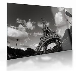 Üveg kép - Eiffel-torony Párizsban (70x50 cm)