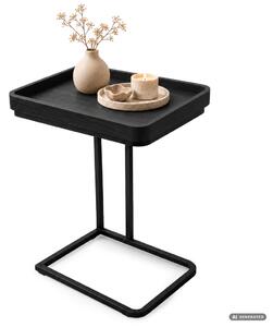 AKORD Furniture Factory HYGGO Loft Dohányzóasztal MDF Fekete Fém Lábakkal