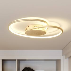 Lindby LED mennyezeti lámpa Joline, Ø 45 cm, arany színű, fém, Sárgaréz / arany, Nappali / Étkező, fém, Modern