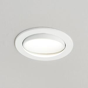 Arcchio LED beépíthető lámpa Katerin, 10 cm, fehér, forgatható, dimmelhető, Fehér / opál, Fürdőszoba, Műanyag, Modern