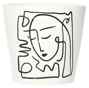 Face II virágcserép takaró 12 cm