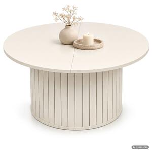 AKORD Furniture Factory NUBO Kerek Dohányzóasztal MDF Kasmír Rejtett Tárolóval