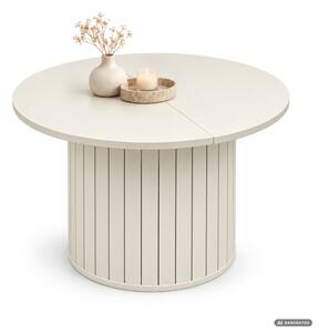 AKORD Furniture Factory NUBO Kerek Dohányzóasztal MDF Kasmír Rovátkolt Alappal