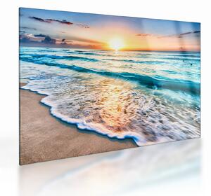 Üveg kép - Tengeri strand (70x50 cm)