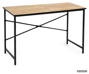 AKORD Furniture Factory Simple Számítógépasztal Forgácslap + MDF Tölgy Craft Fekete Fém Váz Ipari Stílus