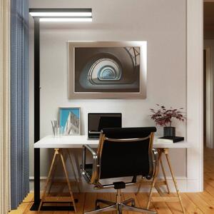 Arcchio LED álló lámpa Logan Basic, fekete, 7500 lm, dimmelhető, dimmelhető, Fekete, Dolgozószoba / Iroda, Alumínium, Modern