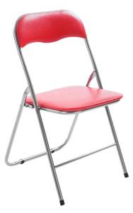 Összecsukható szék Elise piros/ezüst