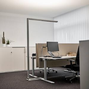 Arcchio LED irodai állólámpa Jolinda, ezüst, CCT, érzékelő,, dimmelhető, Alu / szürke / cink, Dolgozószoba / Iroda, Alumínium, Modern