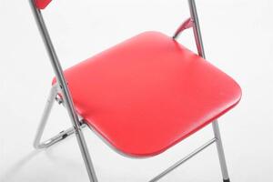 Összecsukható szék Elise piros/ezüst