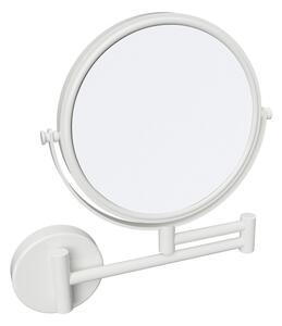 Sapho Sapho, X-ROUND WHITE függesztett kozmetikai tükör, átmérő 180mm, kétoldalas, fehér, XR006W