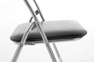 Összecsukható szék Elise fekete/ezüst