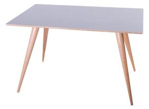 Téglalap alakú asztal PLANET 124x78x75cm - szürke