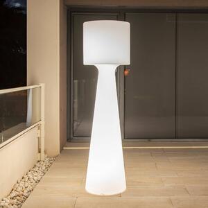 Newgarden Grace LED állólámpa, újratölthető akkumulátorral, magasság 140 cm, dimmelhető, Fehér / opál, Műanyag, Modern