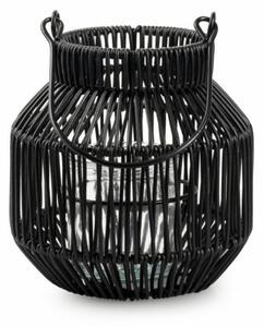 Fém lámpás MAREN HALO 18,5 cm, fekete