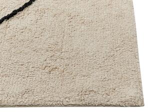 Bézs pamutszőnyeg 140 x 200 cm BAYIR